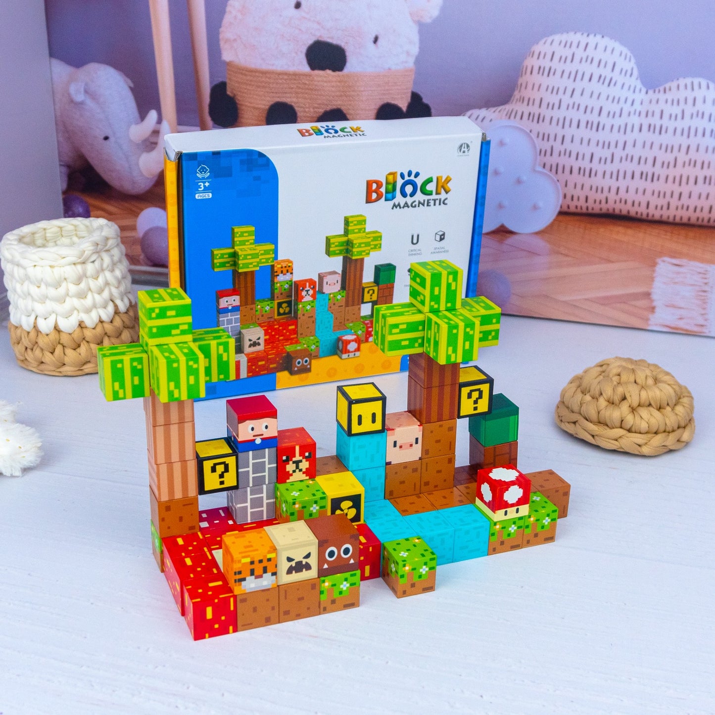 Juego Magnético de Construcción Mario Bros X75 y X87 piezas! Estimula su talento.