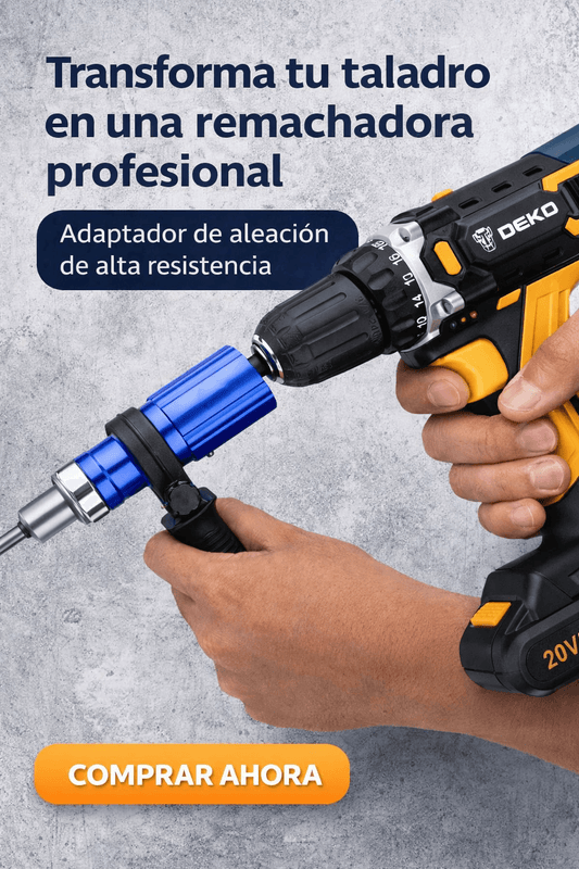 AlloyForce® Adaptador para taladro Remachadora. Potencia tus herramientas eléctricas