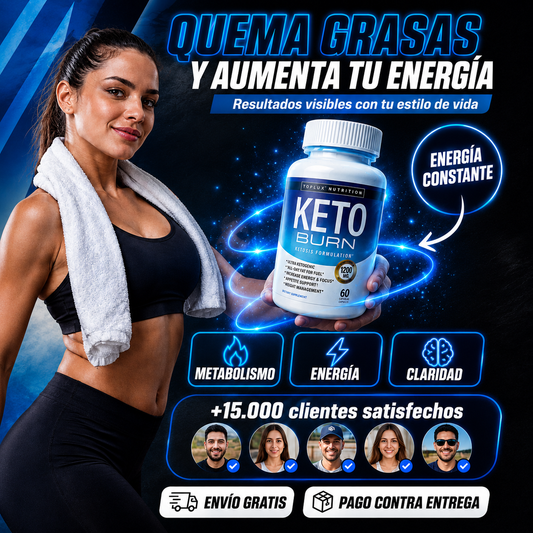 KETO BURN® x60 Metabolismo activo, Rutina activa!