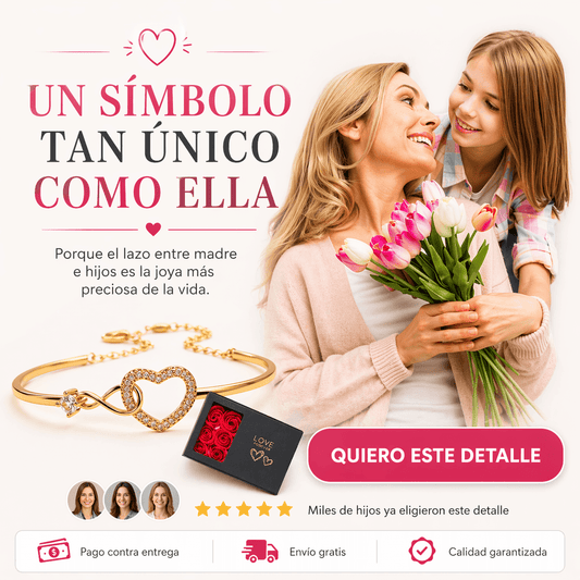 BRAZALETE CORAZÓN INFINITO♥️ El lazo que Mamá llevará siempre!