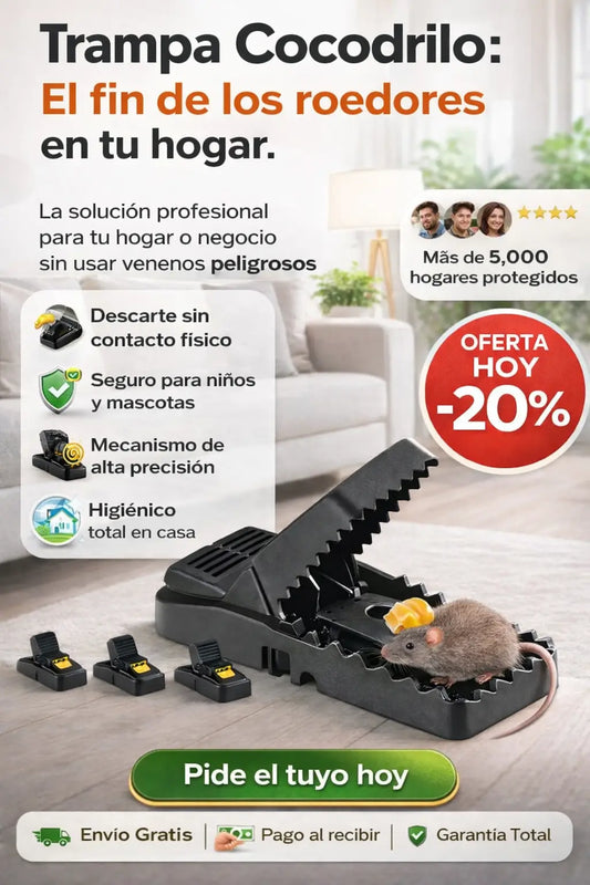 Trampa Cocodrilo: El fin de los roedores en tu Hogar!