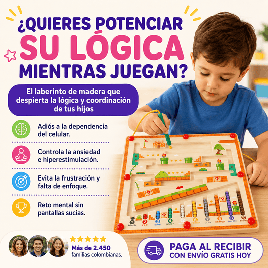 LABERINTO MAGNÉTICO MONTESSORI : Lógica, Diversión y Desarrollo Motor.