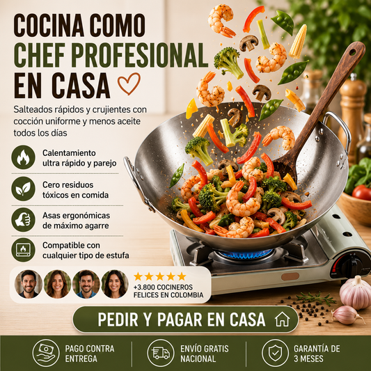 WOK EN ACERO INOXIDABLE - El Secreto De Los Mejores Salteados!