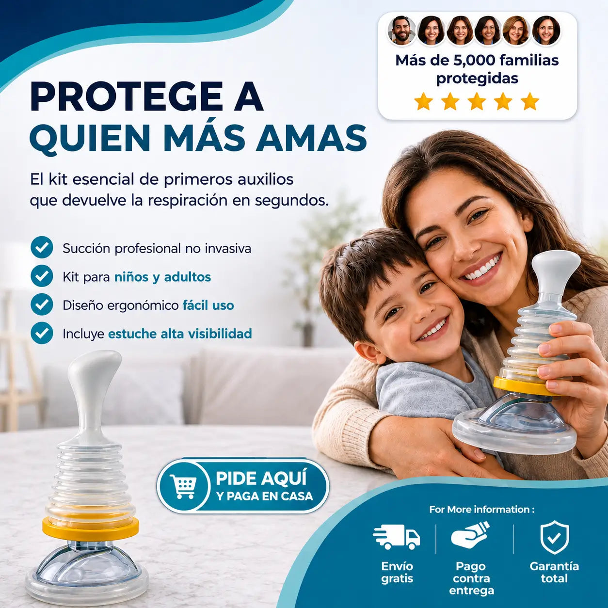 ASFIX®- Kit Antiasfixia Protege la vida de quien más amas.