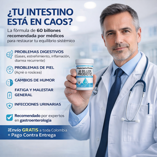60 Billion Probiotic® Solución inmediata en tu flora intestinal.
