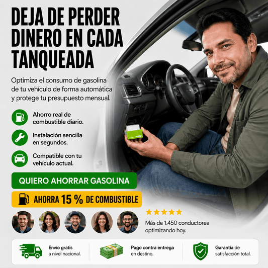 ECO OBD2® AHORRADOR DE COMBUSTIBLE - Tu bolsillo más liviano en cada tanqueada!