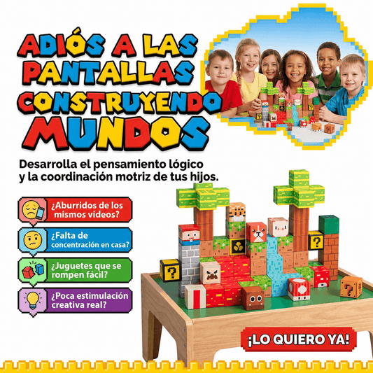 Juego Magnético de Construcción Mario Bros X75 y X87 piezas! Estimula su talento.