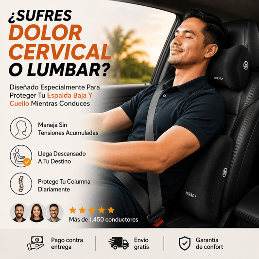 SET COJINES PARA CARRO. Viaja Sin Dolor ni Fatiga