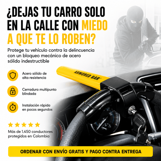 CANDADO PARA VOLANTE ™ Inmoviliza la Dirección al Instante!