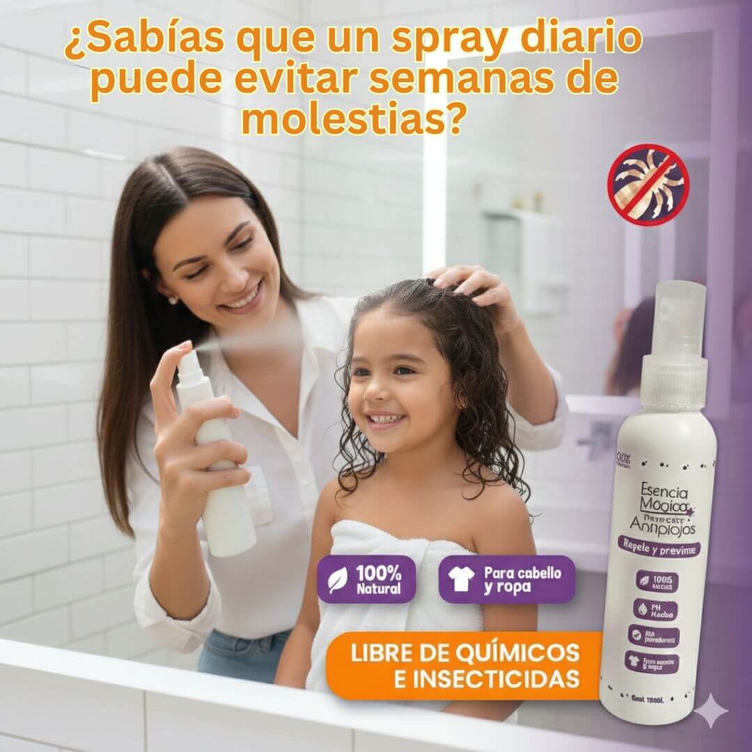 Esencia Mágica, kit Shampoo + Peine + 2 repelentes de prevención.