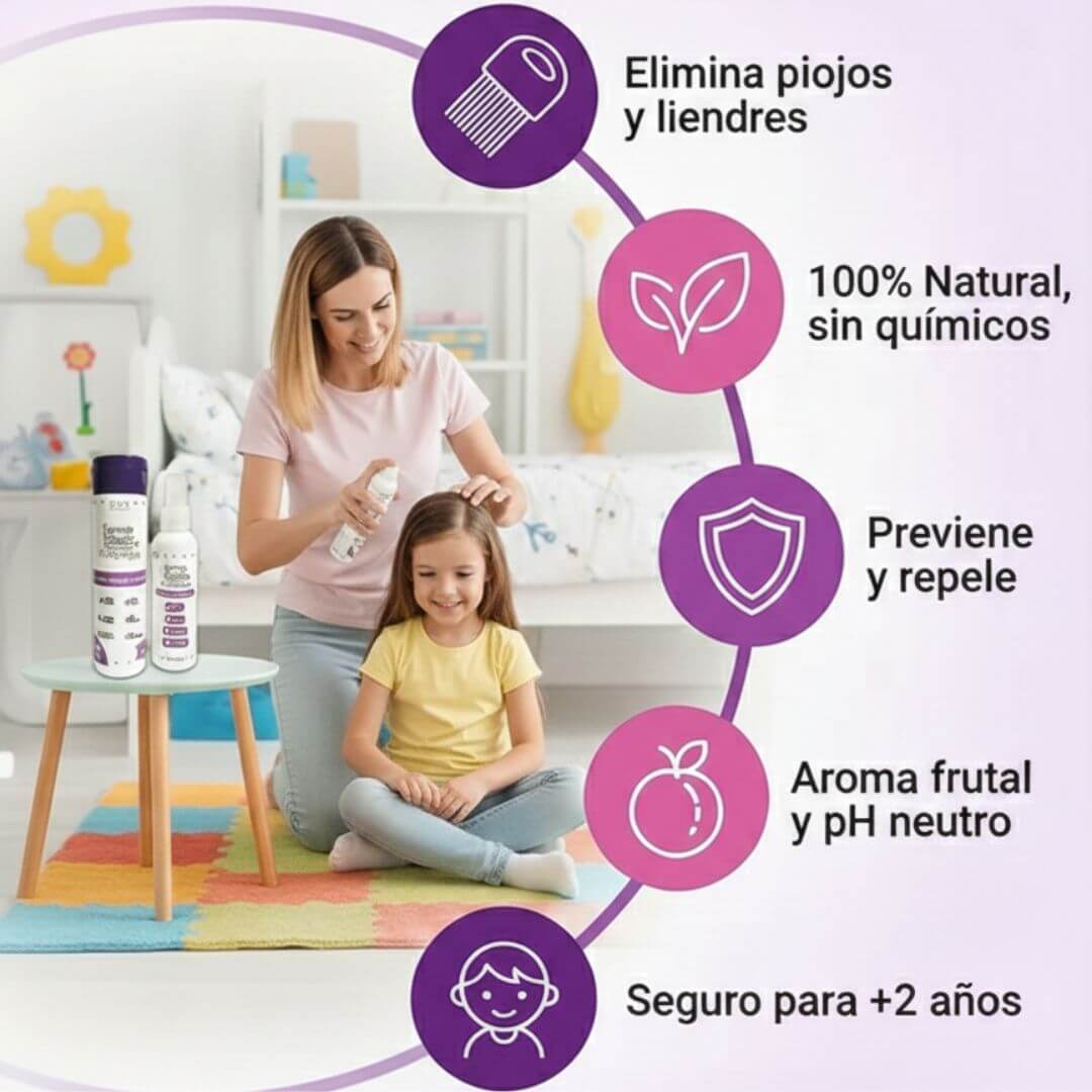 Esencia Mágica, kit Shampoo + Peine + 2 repelentes de prevención.