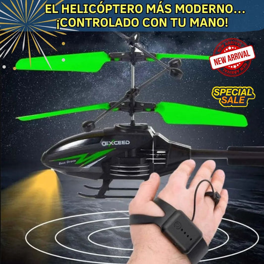 Helicóptero RC, Vuela con solo mover tu mano!
