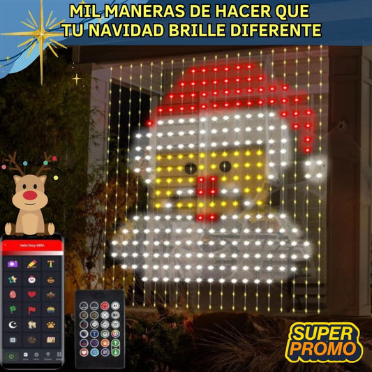 Cortina Led Smart 2Mts x 2Mts. Crea, cambia y deslumbra con cada luz.