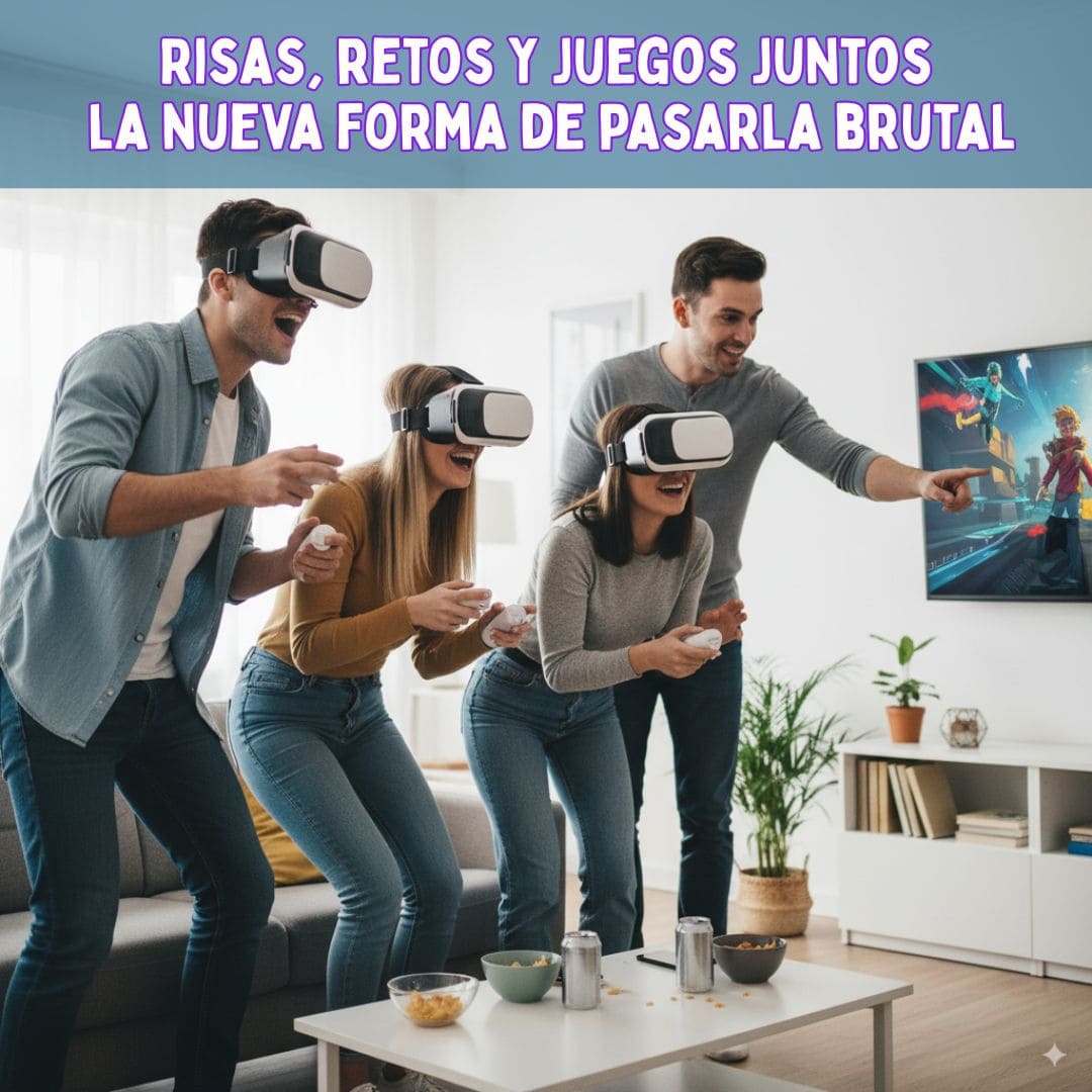Gafas 3D + Control Bluetooth - Experiencia 360° Interactiva