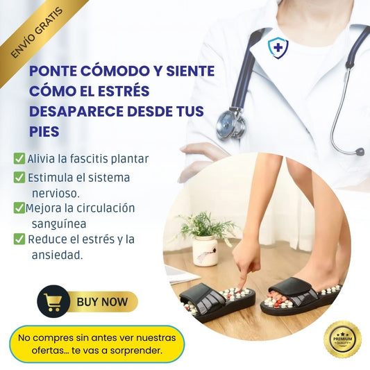 Sandalias Acupresión® Alivia el cansancio y mejora tu bienestar en cada paso.