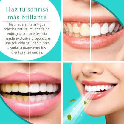 Blanqueador bucal natural Gurunanda® adiós manchas, hola sonrisa!  