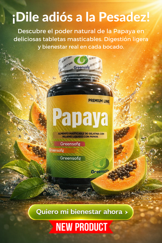 Papaya Grensofg® Digestión ligera en tableta masticable.