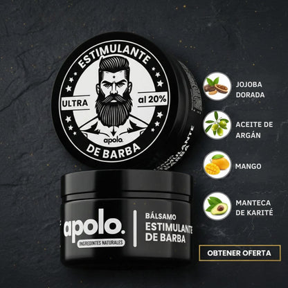 APOLO® Estimulante para un Crecimiento Épico de la Barba.