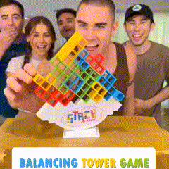 Juego Bloques Balanceo Tetra Tower Tetri. Juegan, se conectan y su mente se activa.